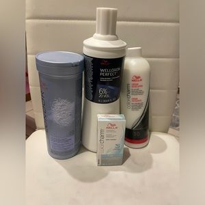 Wella blondor bleach and developer